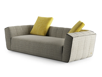 DOLCE VITA - 3 seater fabric sofa by Liu Jo Living Collection - view 2